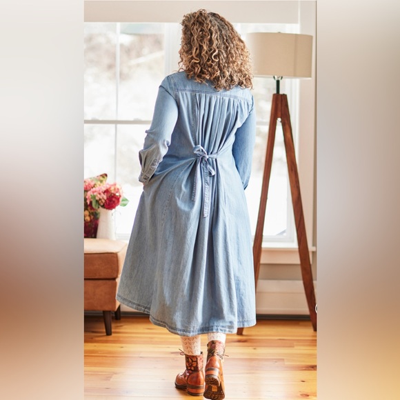 April Cornell Blue Long Sleeve Dress - Picture 2 of 12